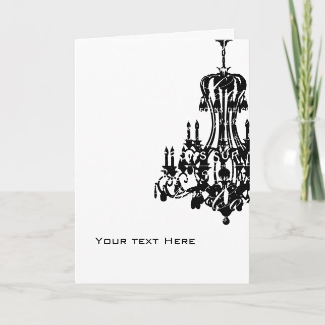 Carte de voeux de lustre (Devant)