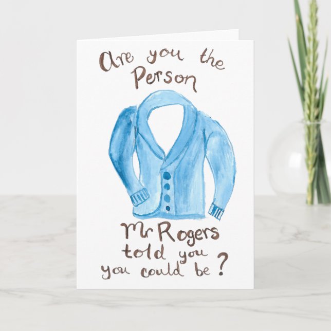 Carte de voeux de M. Rogers Sweater (Devant)
