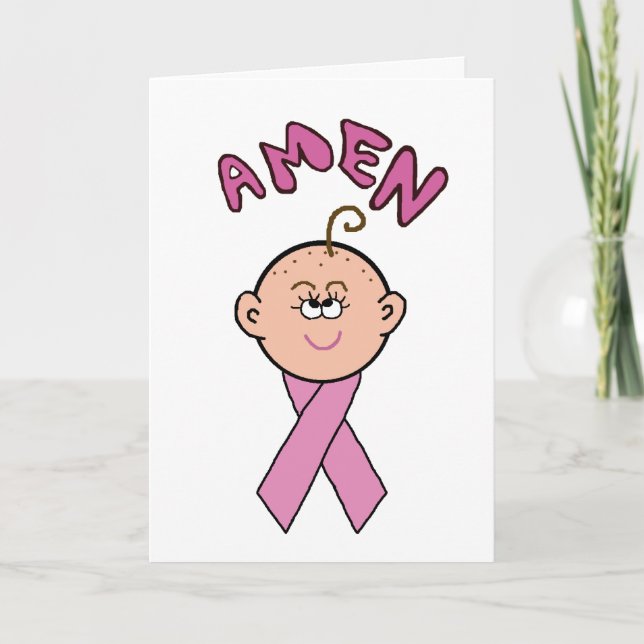 Carte de voeux de Madame "amen" de chimio de (Devant)
