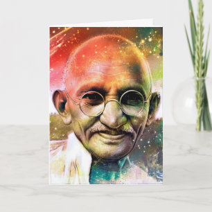 Carte de voeux de Mahatma Gandhi