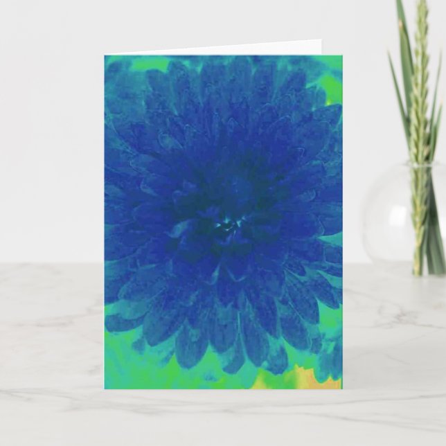 Carte de voeux de maman bleue (Devant)