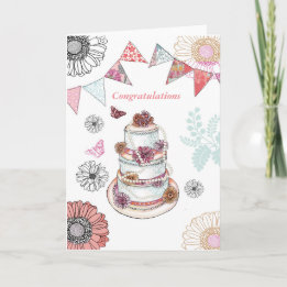 Carte de voeux de mariage