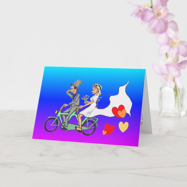 Carte de vœux de mariage DIY (Orchidée)