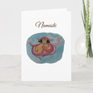 Carte de voeux de méditation Miss Octopodia