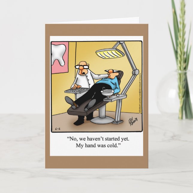 Carte de voeux de Merci amusant (Devant)