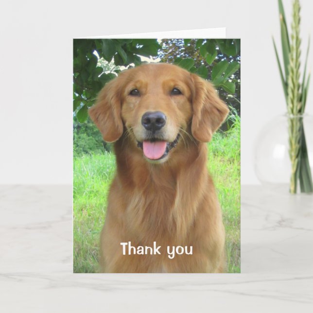 Carte de voeux de Merci de beauté de golden (Devant)