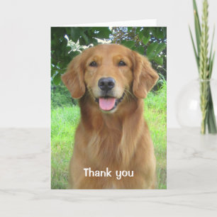 Carte de voeux de Merci de beauté de golden