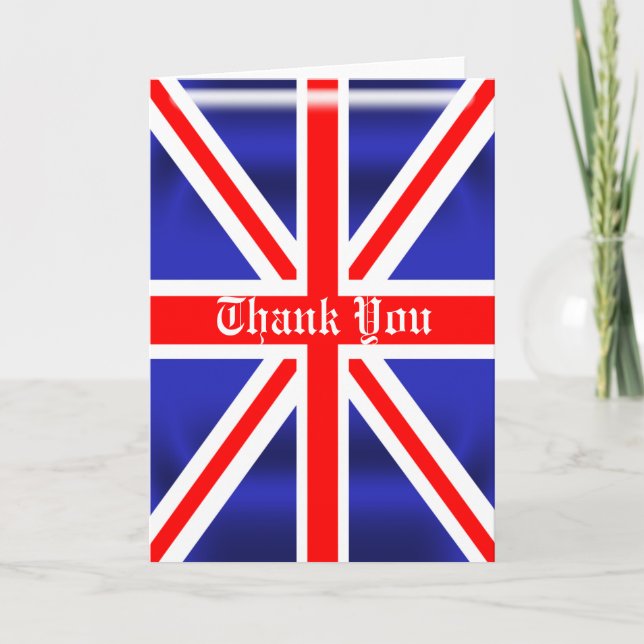 Carte de voeux de Merci d'Union Jack (Devant)
