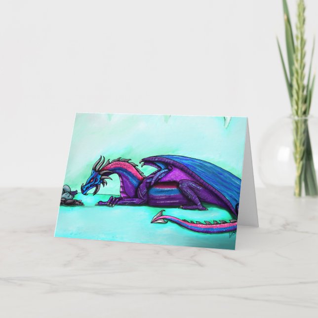 Carte de voeux de mère de dragon (Devant)