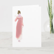 Carte de voeux de mode de Regency pour toutes les