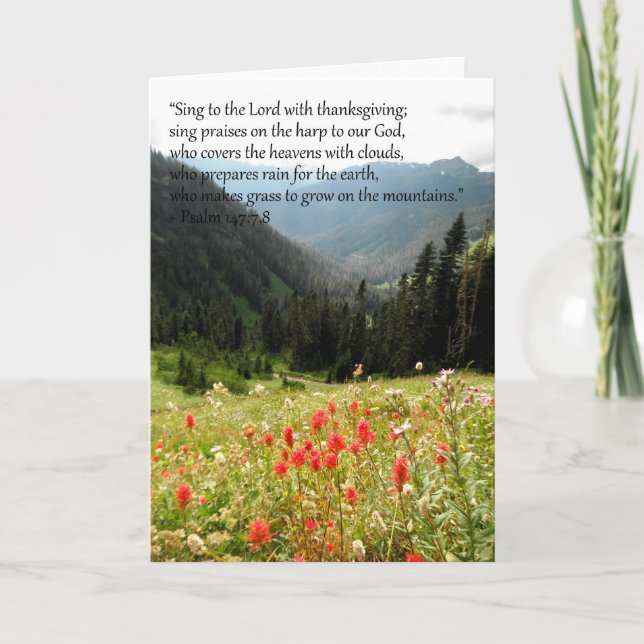 Carte de voeux de montagne (Devant)