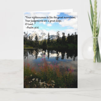 Carte de voeux de montagne