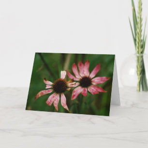 Carte de voeux de mort de fleurs
