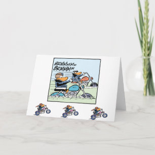 Carte de voeux de moto moto