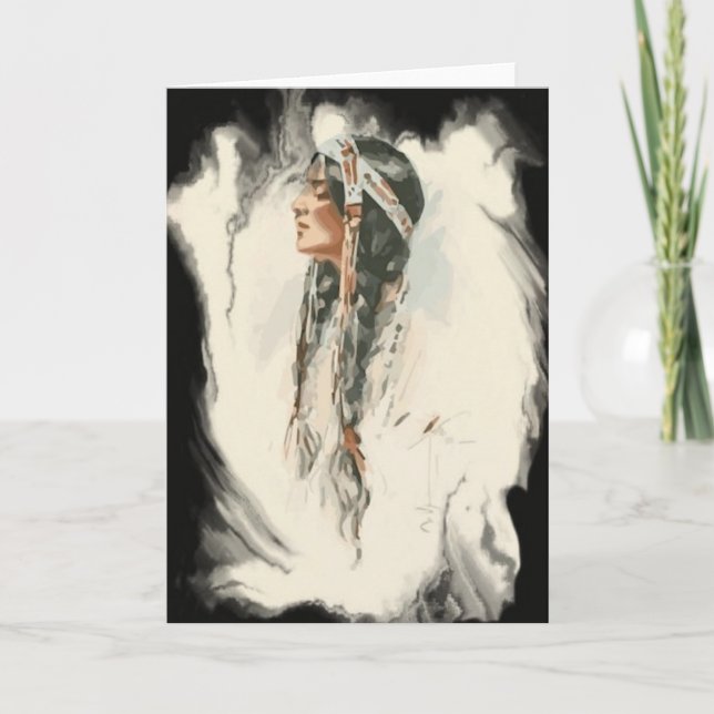Carte de voeux de Natif américain (Devant)