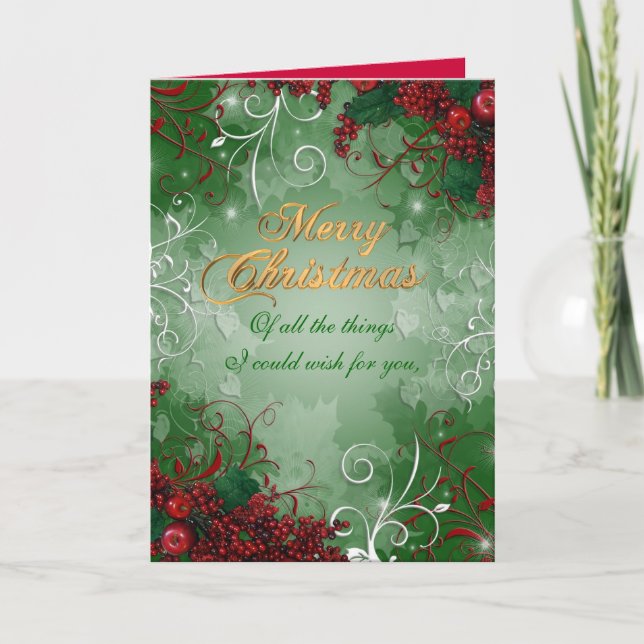 Carte de voeux de Noël (Devant)
