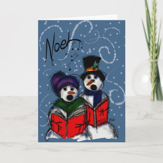 Carte de vœux de Noël (Devant)