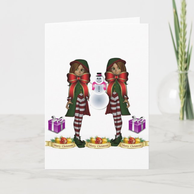 Carte de voeux de Noël (Devant)