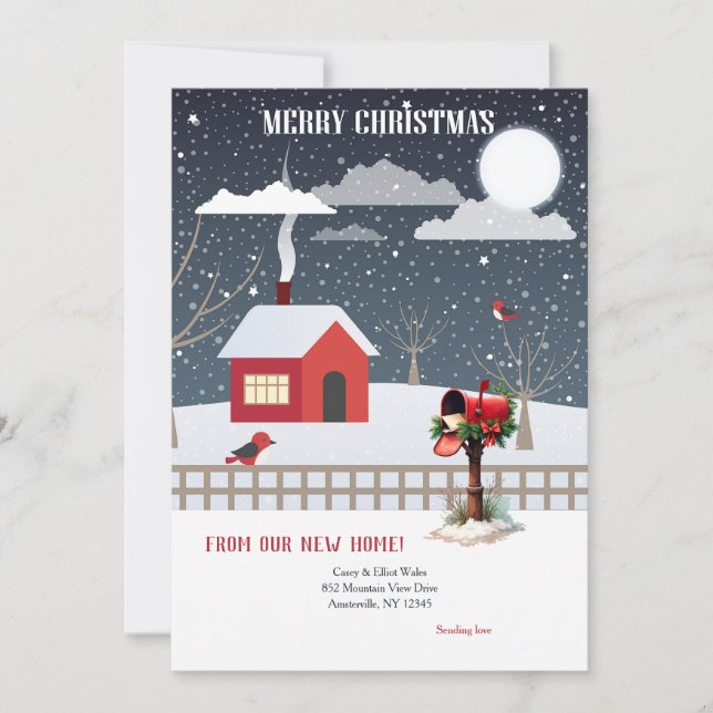 Carte de voeux de Noël (Devant)