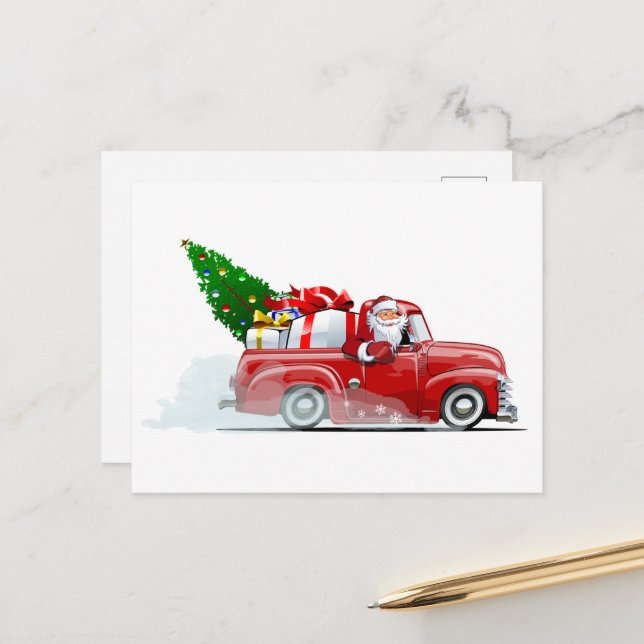 Carte de vœux de Noël (Devant/Arrière en situation)