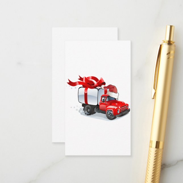 Carte de voeux de Noël (Devant/Arrière en situation)