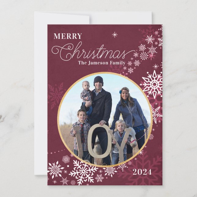 Carte de vœux de Noël (Devant)
