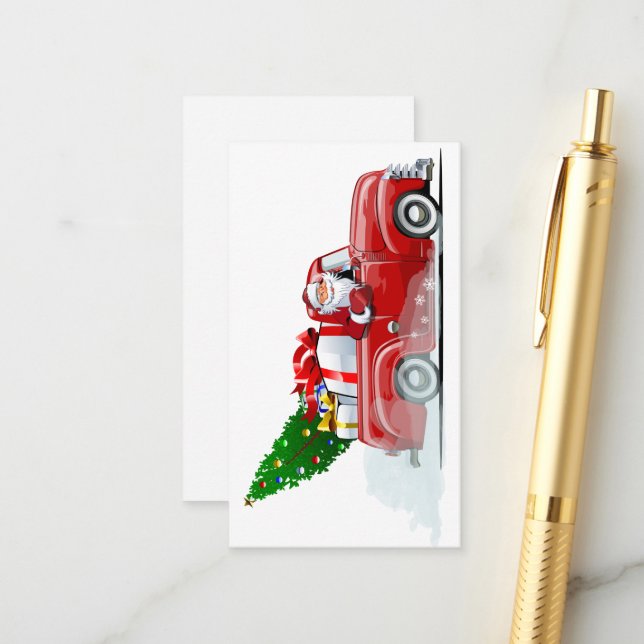 Carte de voeux de Noël (Devant/Arrière en situation)