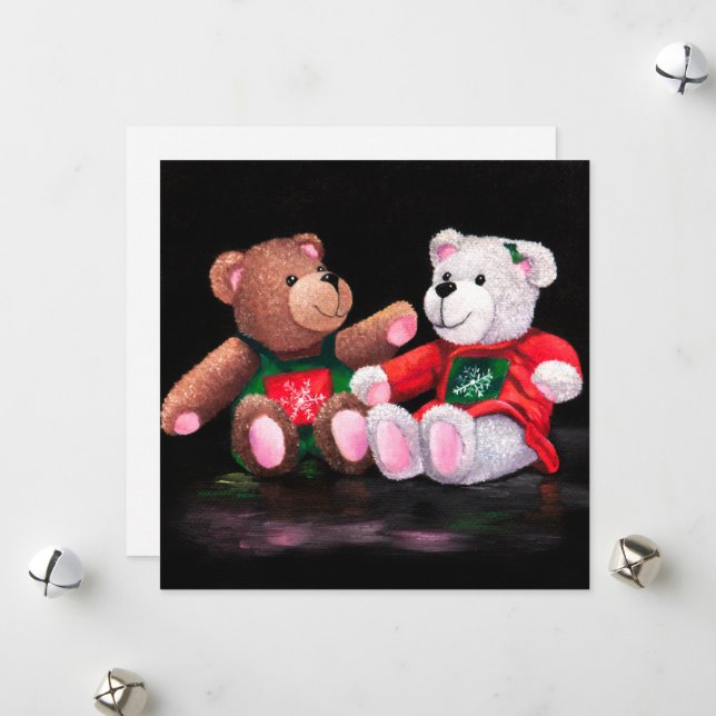 Carte de voeux de Noël (Devant/Arrière en situation)