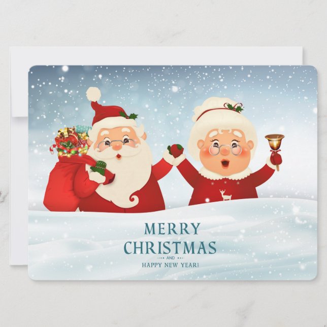 Carte de vœux de Noël (Devant)