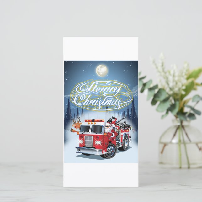 carte de voeux de Noël (Debout devant)