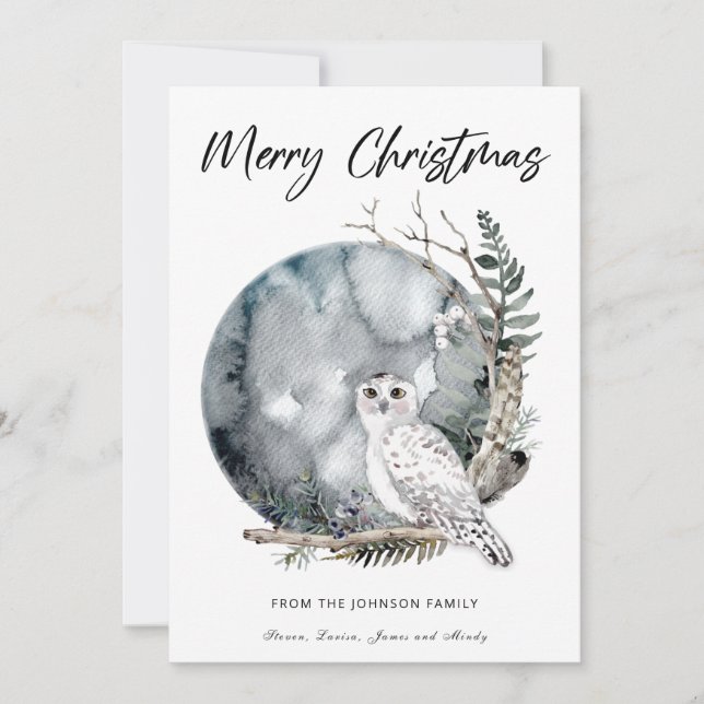 Carte de vœux de Noël (Devant)