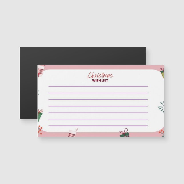 Carte de voeux de Noël (Devant / Derrière)