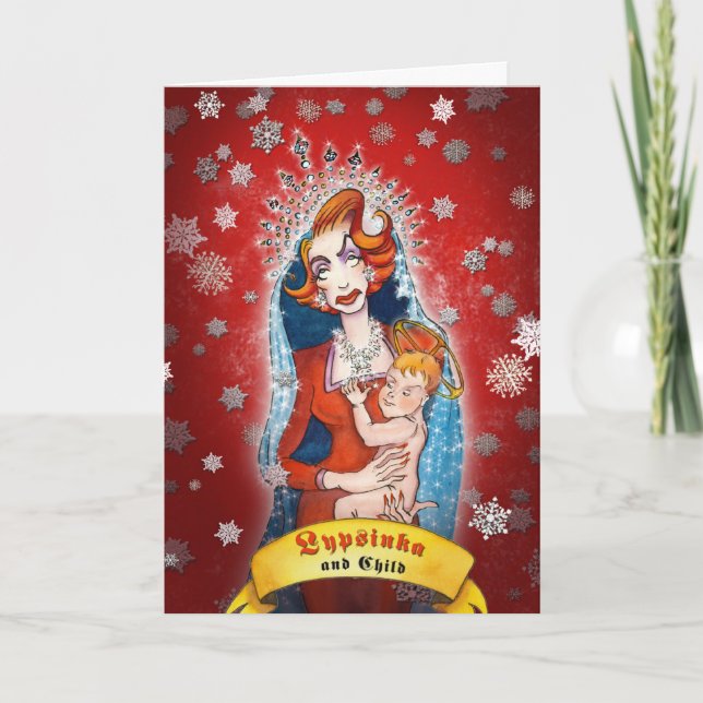 Carte de voeux de Noël #1 (salutation à l'intérieu (Devant)