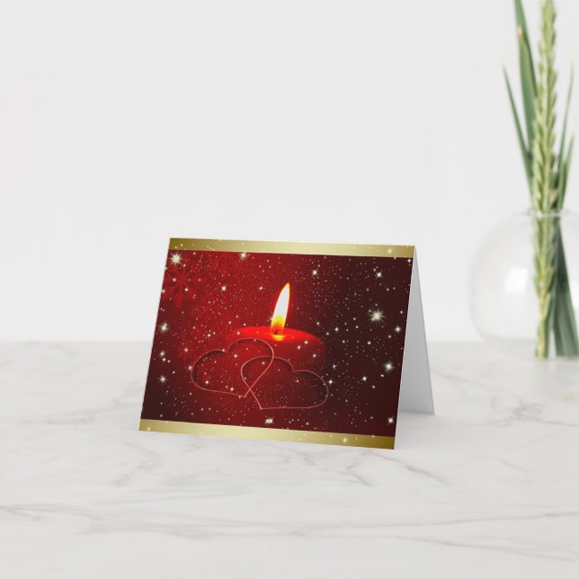 Carte de voeux de Noël à l'amour (Devant)