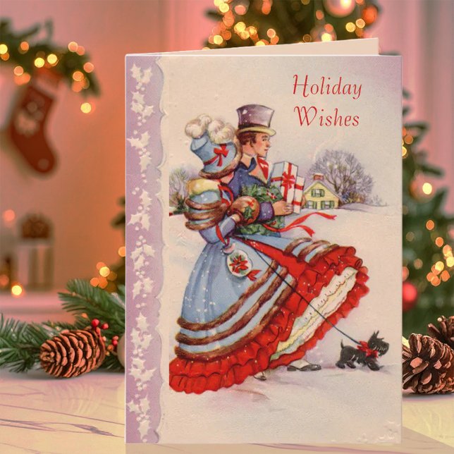 Carte de voeux de Noël à l'ancienne mode (Créateur téléchargé)