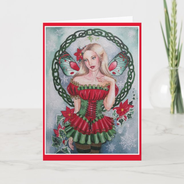 Carte de voeux de Noël à l'effigie du célèbre yule (Devant)