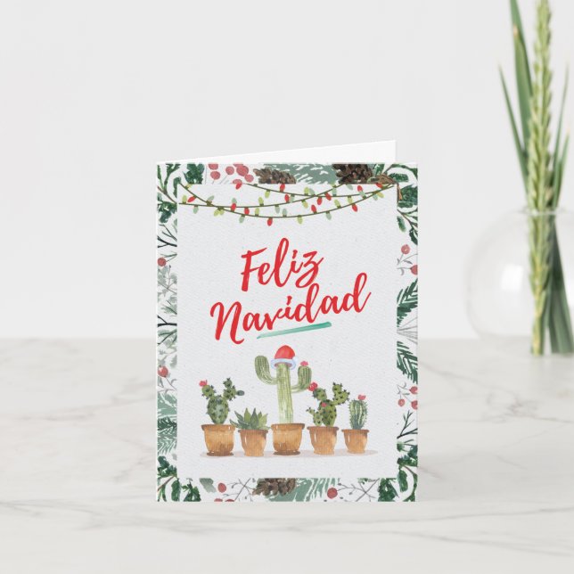 Carte de voeux de Noël amusante - Feliz Navidad (Devant)