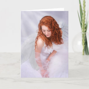 Carte de voeux de Noël Angel "Réflexion"