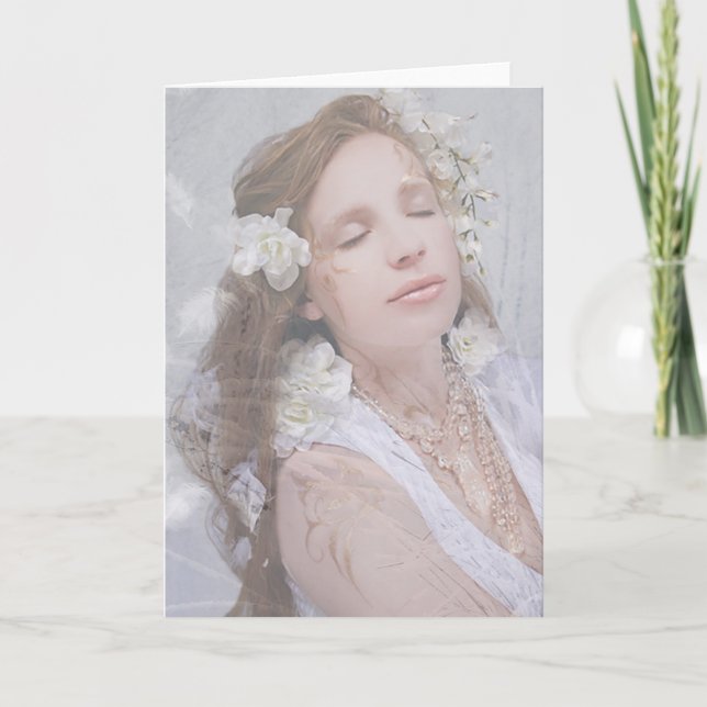 Carte de voeux de Noël Angel "Serenity" (Devant)