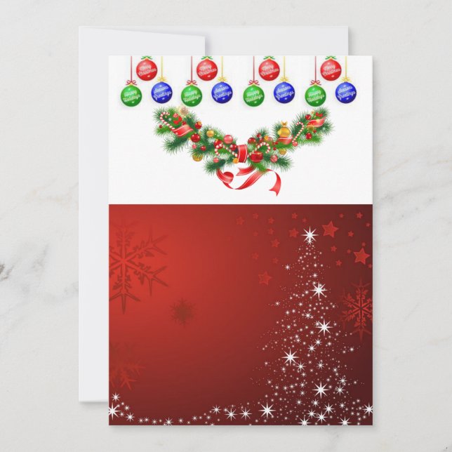 Carte de voeux de Noël Appartement (Devant)