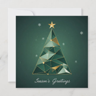 Carte de voeux de Noël Arbre