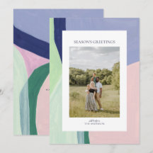 Carte de vœux de Noël artistique avec photo