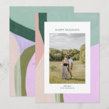 Carte de vœux de Noël artistique avec photo