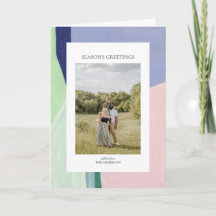 Carte de vœux de Noël artistique avec photo