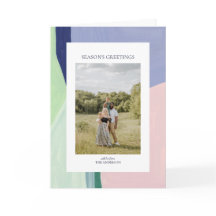 Carte de vœux de Noël artistique avec photo