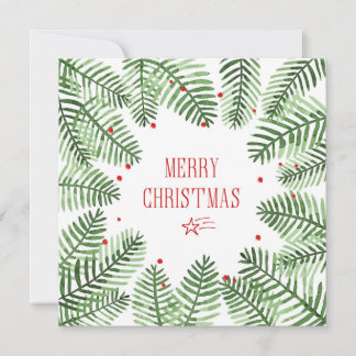 Carte de voeux de Noël avec cadre de vacances d'hi