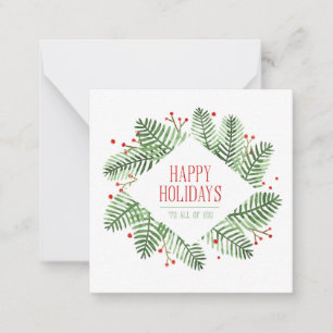 Carte de voeux de Noël avec le cadre de vacances