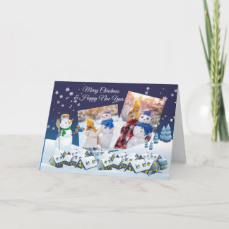 Carte de voeux de Noël avec photo