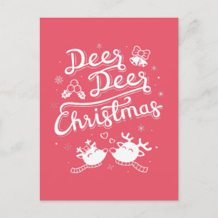 Carte de vœux de Noël avec typographie mignonne Ce