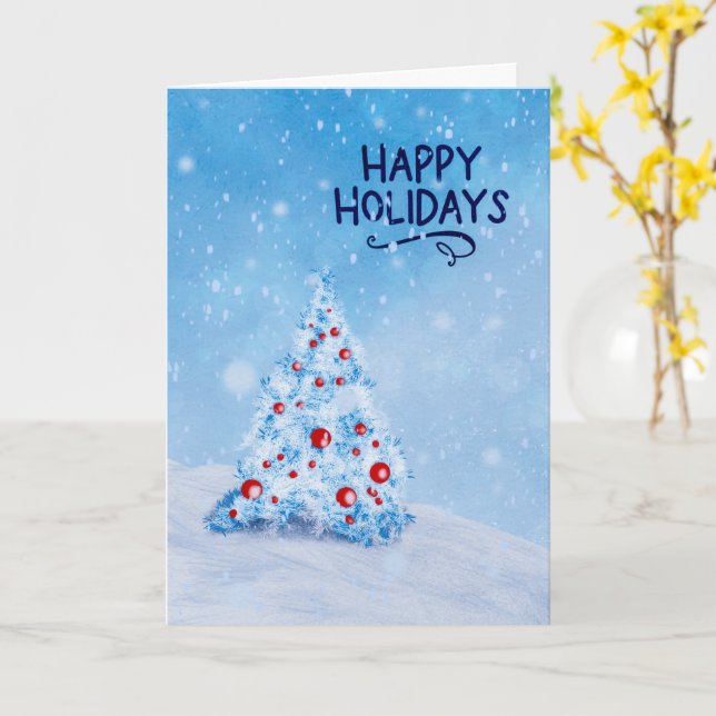 Carte de vœux de Noël avec un simple message de jo (Fleur jaune)
